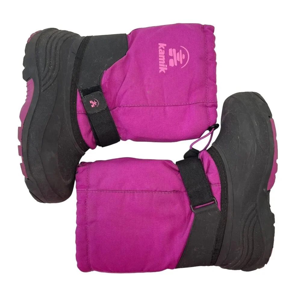 Kamik Kids Size 4 Boots Rocket Waterproof Insulated Winter Magenta Pink‎ Warm